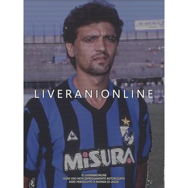 RETROSPETTIVA ALESSANDRO ALTOBELLI CALCIATORE NELLA FOTO ALESSANDRO ALTOBELLI CON LA MAGLIA DELL\'INTER AG ALDO LIVERANI SAS 