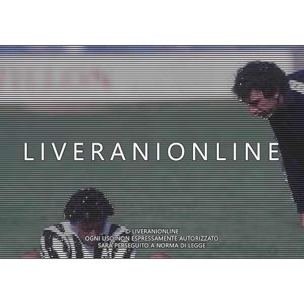 RETROSPETTIVA ALESSANDRO ALTOBELLI CALCIATORE NELLA FOTO ALESSANDRO ALTOBELLI CON LA MAGLIA DELLA JUVENTUS CON DINO ZOFF AG ALDO LIVERANI SAS 
