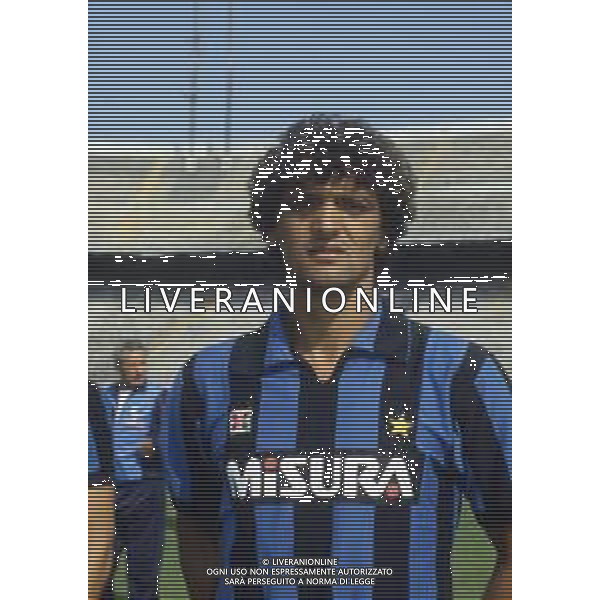 RETROSPETTIVA ALESSANDRO ALTOBELLI CALCIATORE NELLA FOTO ALESSANDRO ALTOBELLI CON LA MAGLIA DELL\'INTER AG ALDO LIVERANI SAS 
