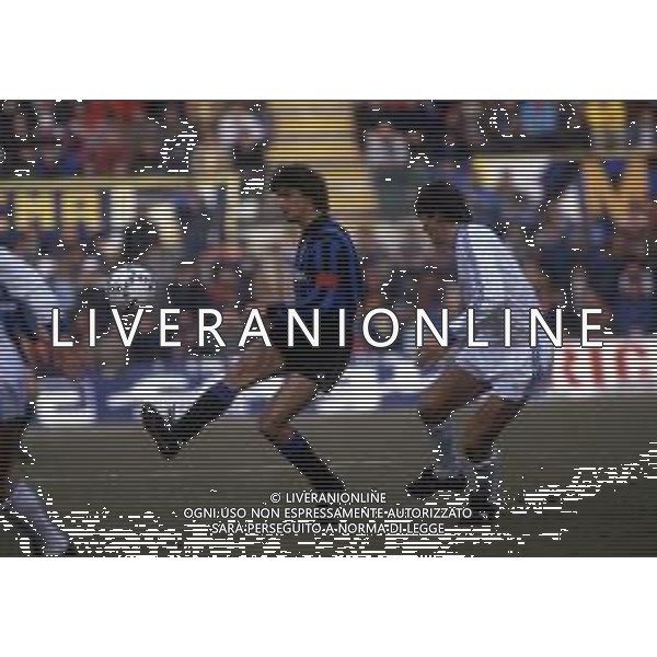 RETROSPETTIVA ALESSANDRO ALTOBELLI CALCIATORE NELLA FOTO ALESSANDRO ALTOBELLI CON LA MAGLIA DELL\'INTER AG ALDO LIVERANI SAS 