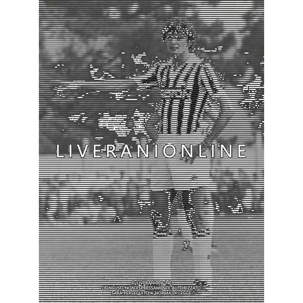 RETROSPETTIVA ALESSANDRO ALTOBELLI CALCIATORE NELLA FOTO ALESSANDRO ALTOBELLI CON LA MAGLIA DELLA JUVENTUS AG ALDO LIVERANI SAS 
