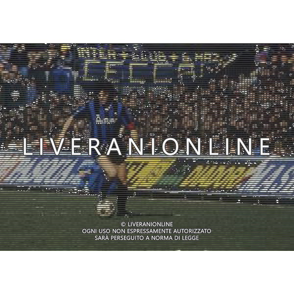 RETROSPETTIVA ALESSANDRO ALTOBELLI CALCIATORE NELLA FOTO ALESSANDRO ALTOBELLI CON LA MAGLIA DELL\'INTER AG ALDO LIVERANI SAS 