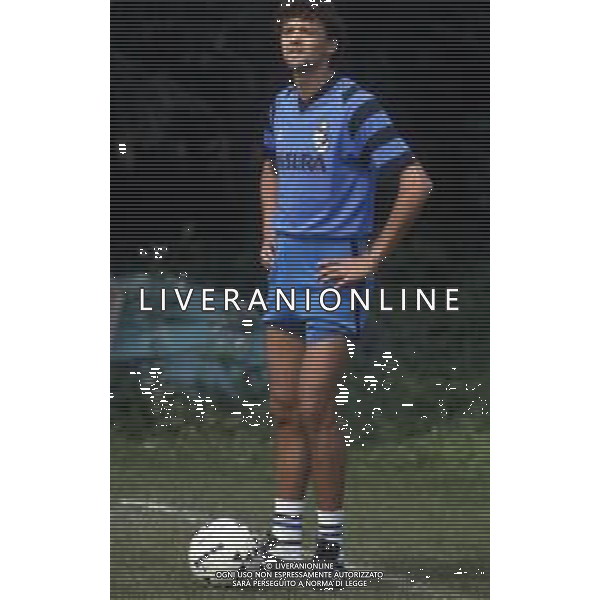 RETROSPETTIVA ALESSANDRO ALTOBELLI CALCIATORE NELLA FOTO ALESSANDRO ALTOBELLI CON LA MAGLIA DELL\'INTER AG ALDO LIVERANI SAS 