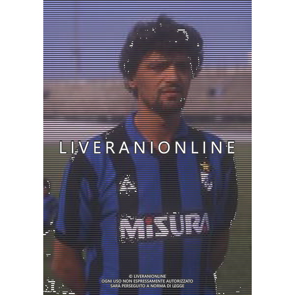 RETROSPETTIVA ALESSANDRO ALTOBELLI CALCIATORE NELLA FOTO ALESSANDRO ALTOBELLI CON LA MAGLIA DELL\'INTER AG ALDO LIVERANI SAS 