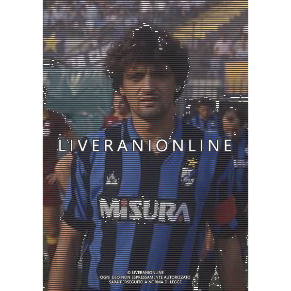 RETROSPETTIVA ALESSANDRO ALTOBELLI CALCIATORE NELLA FOTO ALESSANDRO ALTOBELLI CON LA MAGLIA DELL\'INTER AG ALDO LIVERANI SAS 