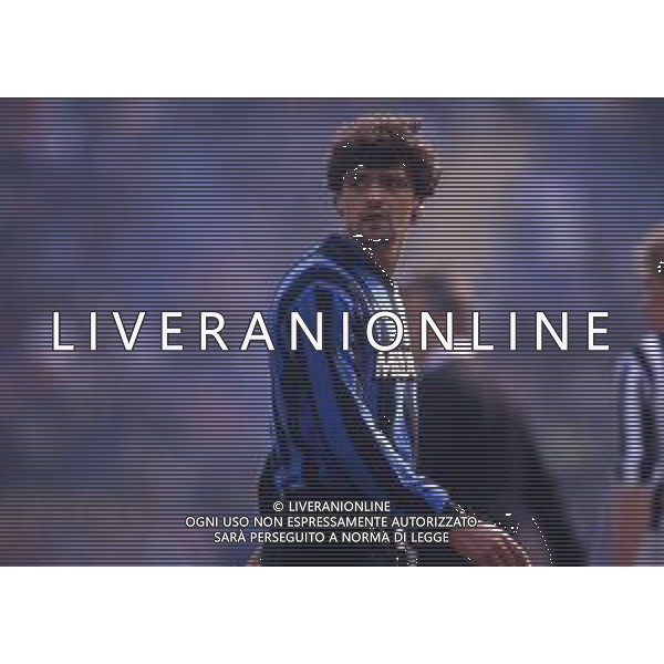 RETROSPETTIVA ALESSANDRO ALTOBELLI CALCIATORE NELLA FOTO ALESSANDRO ALTOBELLI CON LA MAGLIA DELL\'INTER AG ALDO LIVERANI SAS 