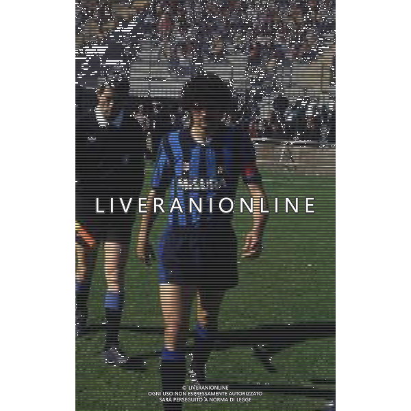 RETROSPETTIVA ALESSANDRO ALTOBELLI CALCIATORE NELLA FOTO ALESSANDRO ALTOBELLI CON LA MAGLIA DELL\'INTER AG ALDO LIVERANI SAS 