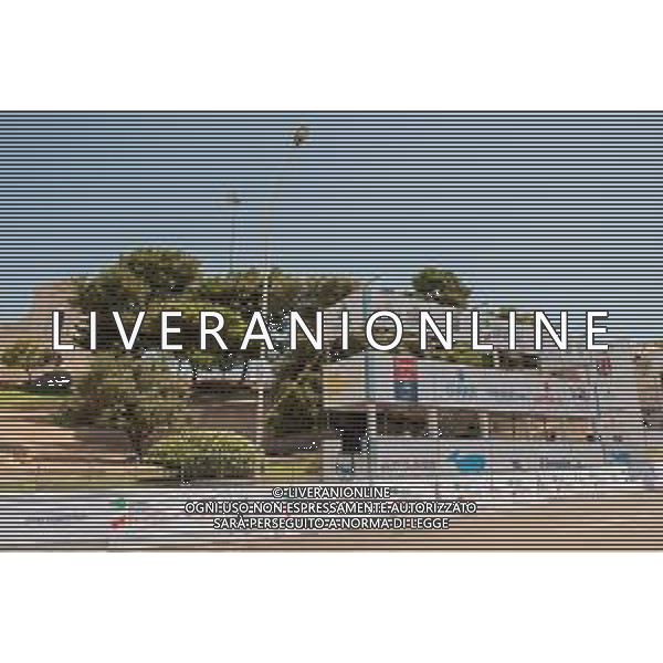 18-7-2021. Settimana Ciclistica Italiana sulle strade della Sardegna. Gara internazionale di ciclismo. Quinta tappa, Cagliari, Sardegna, Italia. Salvatore Moi/Aldo Liverani s.a.s. Nella foto: Arrivo 5° tappa, Viale Armando Diaz, Cagliari. Nello sfondo Basilica Madonna di Bonaria.