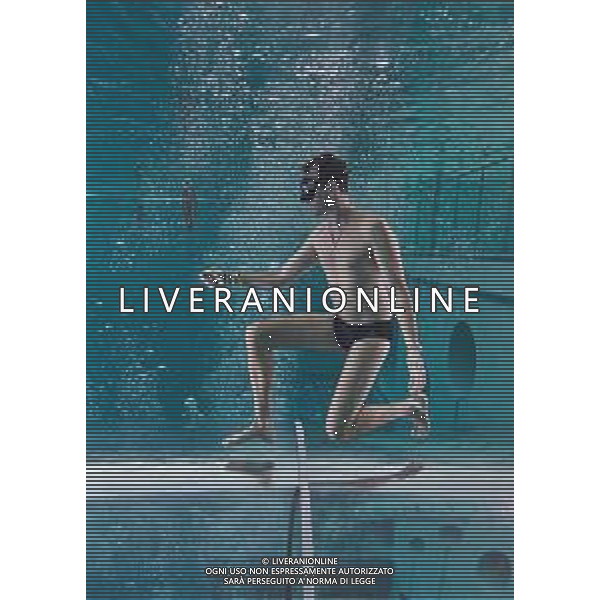 Allenamento sott\'acqua della schermitrice Arianna Errigo in vista delle Olimpiadi di Tokyo con la guida di Mike Maric nelle acque di Y-40, la piscina di acqua termale piu\' profonda al mondo, a Montegrotto Terme, tra respirazione, apnea, fiato, recupero e scherma subacquea - 19.07.2021 ©Ufficio Stampa - Action Agency S.r.l./AGENZIA ALDO LIVERANI SAS