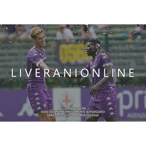 FIORENTINA, OSTERMUNCHEN AMICHEVOLE PRECAMPIONATO NELLA FOTO: ESULTANZA KRASTEV DIMO FOTO MOSCA, AG.LIVERANI/AGENZIA ALDO LIVERANI SAS - FIORENTINA - OSTERMUNCHEN AMICHEVOLE PRECAMPIONATO A MOENA 20.07.2021