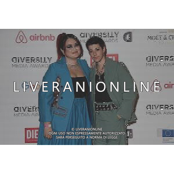 © TVRG Diversity Media Awards nella foto Muriel SX con Ethan Caspani DX Milano 19-07-2021 Teatro Franco Parenti Diversity Media Awards foto Roberto Garavaglia/agenzia Aldo Liverani