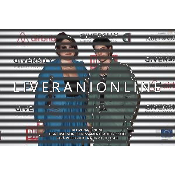 © TVRG Diversity Media Awards nella foto Muriel SX con Ethan Caspani DX Milano 19-07-2021 Teatro Franco Parenti Diversity Media Awards foto Roberto Garavaglia/agenzia Aldo Liverani