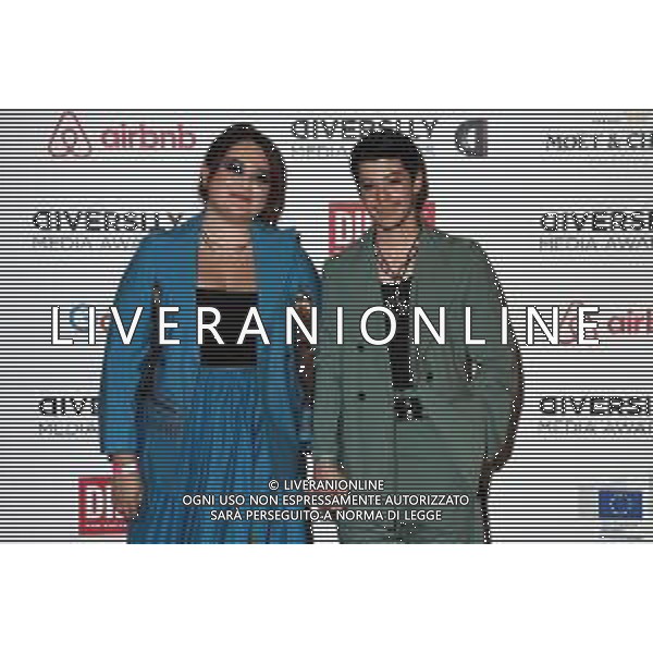 © TVRG Diversity Media Awards nella foto Muriel SX con Ethan Caspani DX Milano 19-07-2021 Teatro Franco Parenti Diversity Media Awards foto Roberto Garavaglia/agenzia Aldo Liverani