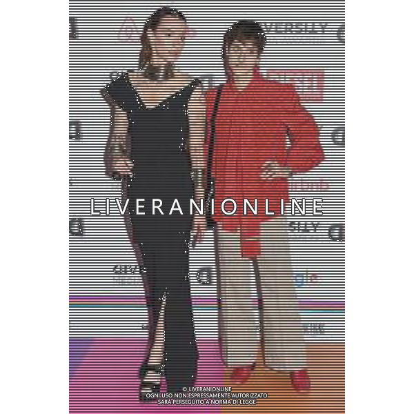 © TVRG Diversity Media Awards nella foto Barbara Pedrazzi in arte La B. Fujiko e Thomas Costantin Milano 19-07-2021 Teatro Franco Parenti Diversity Media Awards foto Roberto Garavaglia/agenzia Aldo Liverani
