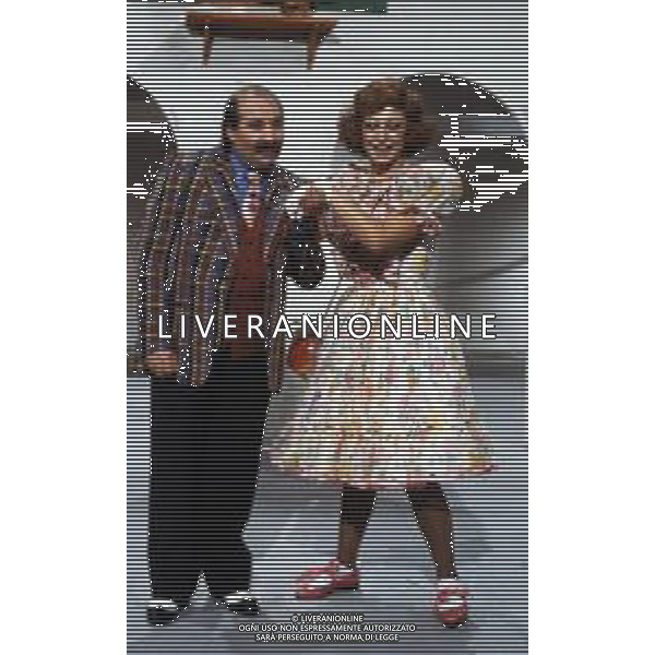 RAFFAELLA CARRA\' in \' FANTASTICO 3\' NEL 1982 - RETROSPETTIVA NELLA FOTO CON FRANCO BRACARDI ©ARCHIVIO GIOVANNI LIVERANI/AGENZIA ALDO LIVERANI SAS