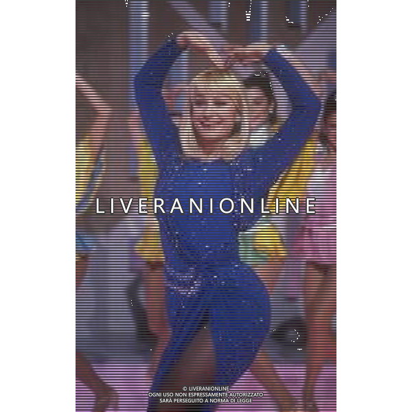 RETROSPETTIVA RAFFAELLA CARRA\' ATTRICE-CANTANTE E SHOW GIRL NELLA FOTO RAFFAELLA CARRA\' NELL\'ANNO 1985 AG ALDO LIVERANI SAS 