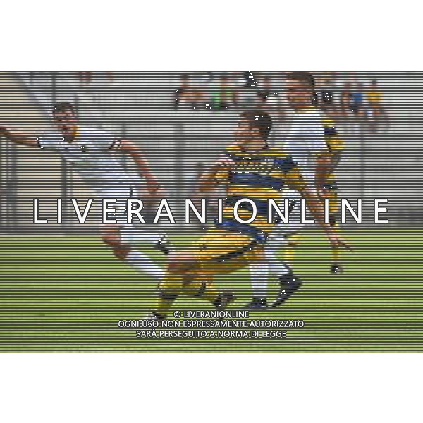 Daniele Iacoponi (Parma) segna il gol dell\'1 a 0 Parma vs Trento amichevole precampionato San Michele all\'Adige 24-07-2021 foto Roberto Garavaglia/ag. Aldo Liverani sas