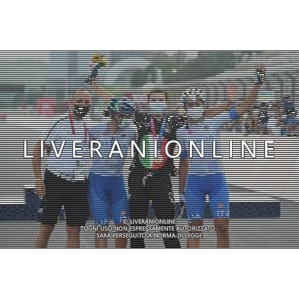 25-07-2021 Giochi Olimpici Elite Donne; 2021, Italia; Longo Borghini, Elisa; Bastianelli, Marta; Paladin, Soraya; Dagnoni, Cordiano; Fuji Speedway; ©SIROTTI/AGENZIA ALDO LIVERANI SAS