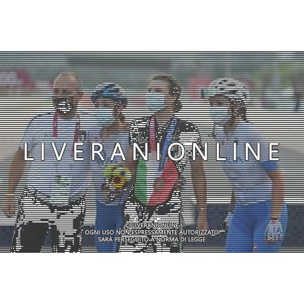 25-07-2021 Giochi Olimpici Elite Donne; 2021, Italia; Longo Borghini, Elisa; Bastianelli, Marta; Paladin, Soraya; Dagnoni, Cordiano; Fuji Speedway; ©SIROTTI/AGENZIA ALDO LIVERANI SAS