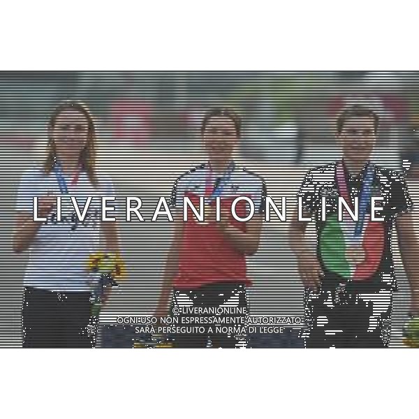 25-07-2021 Giochi Olimpici Elite Donne; 2021, Austria; 2021, Olanda; 2021, Italia; Kiesenhofer, Anna; Van Vleuten, Annemiek; Longo Borghini, Elisa; Fuji Speedway; ©SIROTTI/AGENZIA ALDO LIVERANI SAS