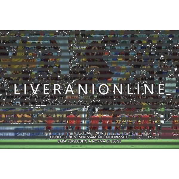 Roma vs Debrecen Amichevole - Stadio Benito Stirpe - Frosinone 25-07-2021 nella foto Saluto dei giocatori della Roma sotto la curva dei tifosi ©Federico Gaetano/AGENZIA ALDO LIVERANI SAS