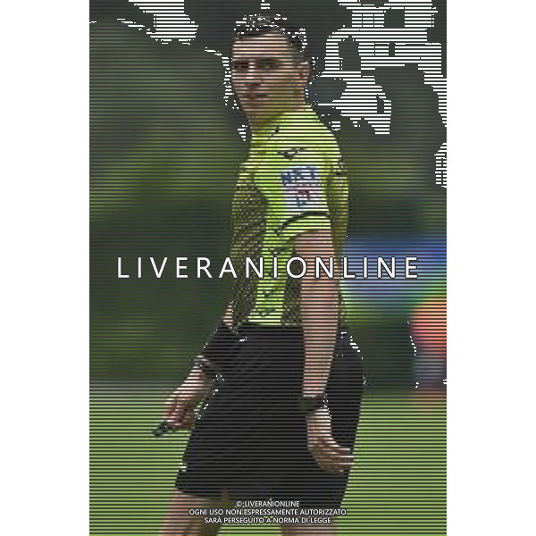 l\'arbitro Francesco Zago di Conegliano Veneto (TV) Fiorentina vs Polisportiva C4 Foligno amichevole precampionato Moena (TN) 25-07-2021 foto Roberto Garavaglia/ag. Aldo Liverani sas