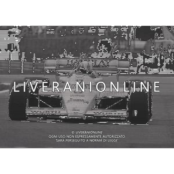 RETROSPETTIVA GERHARD BERGER PILOTA F1 NELLA FOTO GERHARD BERGER NELL\'ANNO 1985 A MONZA AG ALDO LIVERANI SAS