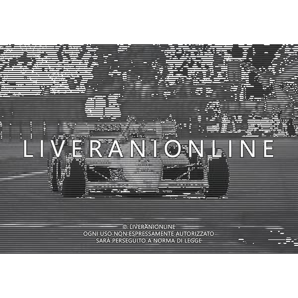 RETROSPETTIVA GERHARD BERGER PILOTA F1 NELLA FOTO GERHARD BERGER NELL\'ANNO 1985 A MONZA AG ALDO LIVERANI SAS
