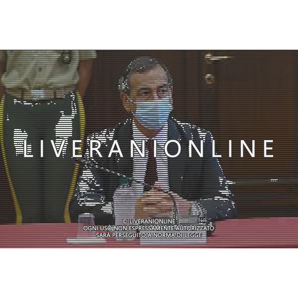 © TVRG Firma protocollo cura aree verdi nella foto Giuseppe Sala sindaco di Milano Milano 26-07-2021 Sottoscrizione presso la Prefettura di Milano del protocollo d\'intesa per la promozione di attivita\' di cura e manutenzione di aree verdi, parchi e giardini con il coinvolgimento diretto di persone detenute in carcere. Presenti Marta Cartabia ministro della giustizia, Bernardo Petralia capo dipartimento dell\'amministrazione penitanziaria, Giuseppe Sala sindaco di Milano e Renato Saccone prefetto di Milano foto Roberto Garavaglia/ag. Aldo Liverani sas