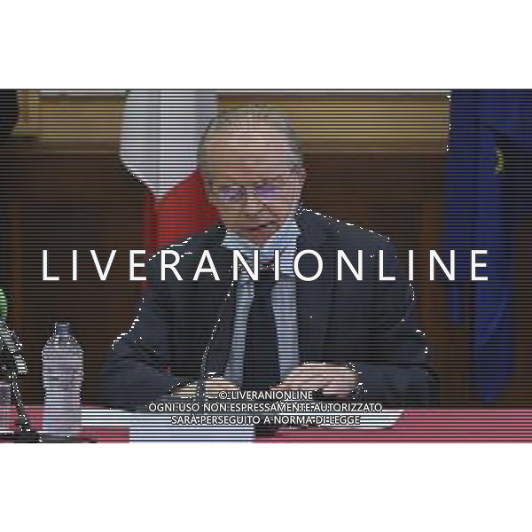 © TVRG Firma protocollo cura aree verdi nella foto Renato Saccone prefetto di Milano Milano 26-07-2021 Sottoscrizione presso la Prefettura di Milano del protocollo d\'intesa per la promozione di attivita\' di cura e manutenzione di aree verdi, parchi e giardini con il coinvolgimento diretto di persone detenute in carcere. Presenti Marta Cartabia ministro della giustizia, Bernardo Petralia capo dipartimento dell\'amministrazione penitanziaria, Giuseppe Sala sindaco di Milano e Renato Saccone prefetto di Milano foto Roberto Garavaglia/ag. Aldo Liverani sas