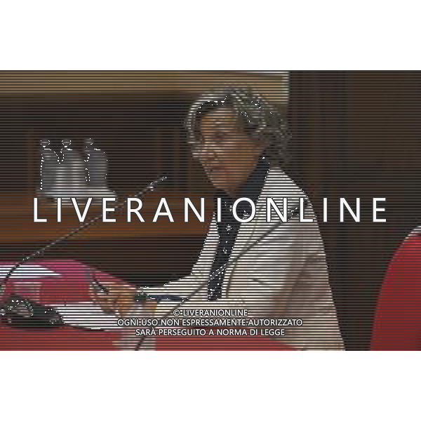 © TVRG Firma protocollo cura aree verdi nella foto Luisa Toeschi presidente della sezione Milano Nord dell\'associazione Italia Nostra Milano 26-07-2021 Sottoscrizione presso la Prefettura di Milano del protocollo d\'intesa per la promozione di attivita\' di cura e manutenzione di aree verdi, parchi e giardini con il coinvolgimento diretto di persone detenute in carcere. Presenti Marta Cartabia ministro della giustizia, Bernardo Petralia capo dipartimento dell\'amministrazione penitanziaria, Giuseppe Sala sindaco di Milano e Renato Saccone prefetto di Milano foto Roberto Garavaglia/ag. Aldo Liverani sas