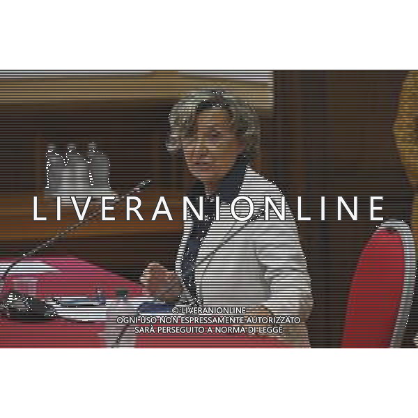 © TVRG Firma protocollo cura aree verdi nella foto Luisa Toeschi presidente della sezione Milano Nord dell\'associazione Italia Nostra Milano 26-07-2021 Sottoscrizione presso la Prefettura di Milano del protocollo d\'intesa per la promozione di attivita\' di cura e manutenzione di aree verdi, parchi e giardini con il coinvolgimento diretto di persone detenute in carcere. Presenti Marta Cartabia ministro della giustizia, Bernardo Petralia capo dipartimento dell\'amministrazione penitanziaria, Giuseppe Sala sindaco di Milano e Renato Saccone prefetto di Milano foto Roberto Garavaglia/ag. Aldo Liverani sas