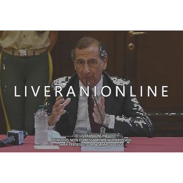 © TVRG Firma protocollo cura aree verdi nella foto Giuseppe Sala sindaco di Milano Milano 26-07-2021 Sottoscrizione presso la Prefettura di Milano del protocollo d\'intesa per la promozione di attivita\' di cura e manutenzione di aree verdi, parchi e giardini con il coinvolgimento diretto di persone detenute in carcere. Presenti Marta Cartabia ministro della giustizia, Bernardo Petralia capo dipartimento dell\'amministrazione penitanziaria, Giuseppe Sala sindaco di Milano e Renato Saccone prefetto di Milano foto Roberto Garavaglia/ag. Aldo Liverani sas