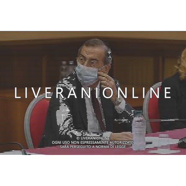 © TVRG Firma protocollo cura aree verdi nella foto Giuseppe Sala sindaco di Milano Milano 26-07-2021 Sottoscrizione presso la Prefettura di Milano del protocollo d\'intesa per la promozione di attivita\' di cura e manutenzione di aree verdi, parchi e giardini con il coinvolgimento diretto di persone detenute in carcere. Presenti Marta Cartabia ministro della giustizia, Bernardo Petralia capo dipartimento dell\'amministrazione penitanziaria, Giuseppe Sala sindaco di Milano e Renato Saccone prefetto di Milano foto Roberto Garavaglia/ag. Aldo Liverani sas