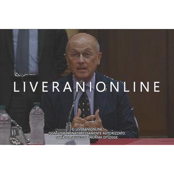 © TVRG Firma protocollo cura aree verdi nella foto Bernardo Petralia capo dipartimento dell\'amministrazione penitenziaria Milano 26-07-2021 Sottoscrizione presso la Prefettura di Milano del protocollo d\'intesa per la promozione di attivita\' di cura e manutenzione di aree verdi, parchi e giardini con il coinvolgimento diretto di persone detenute in carcere. Presenti Marta Cartabia ministro della giustizia, Bernardo Petralia capo dipartimento dell\'amministrazione penitanziaria, Giuseppe Sala sindaco di Milano e Renato Saccone prefetto di Milano foto Roberto Garavaglia/ag. Aldo Liverani sas