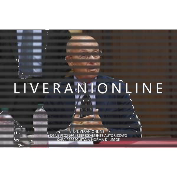 © TVRG Firma protocollo cura aree verdi nella foto Bernardo Petralia capo dipartimento dell\'amministrazione penitenziaria Milano 26-07-2021 Sottoscrizione presso la Prefettura di Milano del protocollo d\'intesa per la promozione di attivita\' di cura e manutenzione di aree verdi, parchi e giardini con il coinvolgimento diretto di persone detenute in carcere. Presenti Marta Cartabia ministro della giustizia, Bernardo Petralia capo dipartimento dell\'amministrazione penitanziaria, Giuseppe Sala sindaco di Milano e Renato Saccone prefetto di Milano foto Roberto Garavaglia/ag. Aldo Liverani sas