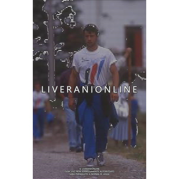 RETROSPETTIVA DARIO SANGUIN CALCIATORE NELLA FOTO DARIO SANGUIN CON LA MAGLIA DEL CESENA CALCIO AG ALDO LIVERANI SAS