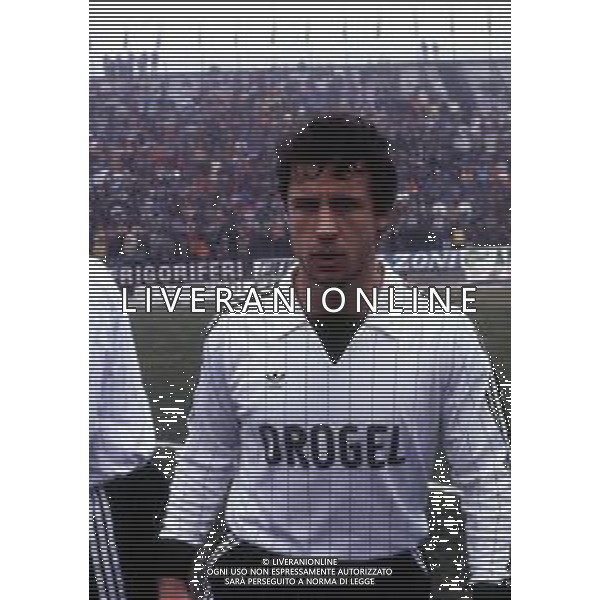 RETROSPETTIVA DARIO SANGUIN CALCIATORE NELLA FOTO DARIO SANGUIN CON LA MAGLIA DEL CESENA CALCIO AG ALDO LIVERANI SAS