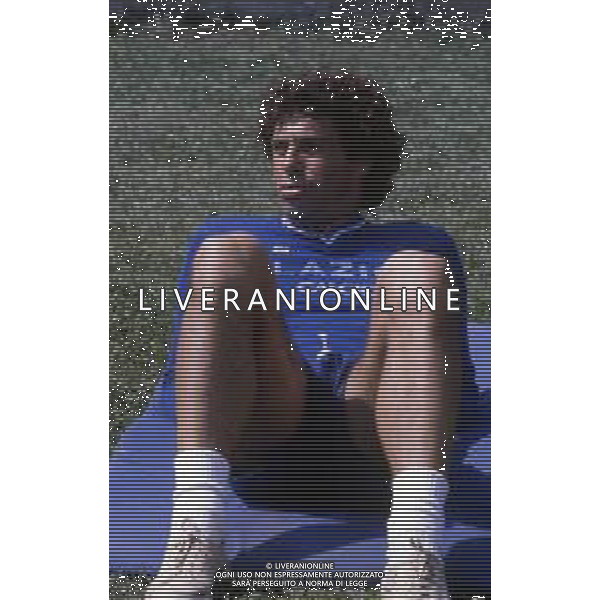 RETROSPETTIVA DARIO SANGUIN CALCIATORE NELLA FOTO DARIO SANGUIN CON LA MAGLIA DELLA LAZIO CALCIO AG ALDO LIVERANI SAS