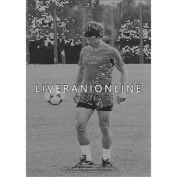 RETROSPETTIVA DARIO SANGUIN CALCIATORE NELLA FOTO DARIO SANGUIN CON LA MAGLIA DELLA LAZIO CALCIO AG ALDO LIVERANI SAS