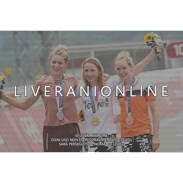 28-07-2021 Giochi Olimpici Cronometro Elite Donne; 2021, Olanda; 2021, Svizzera; Van Vleuten, Annemiek; Van Der Breggen, Anna; Reusser, Marlen; Fuji Speedway; - Olimpiadi Tokyo 2020 Giappone ©SIROTTI/AGENZIA ALDO LIVERANI SAS
