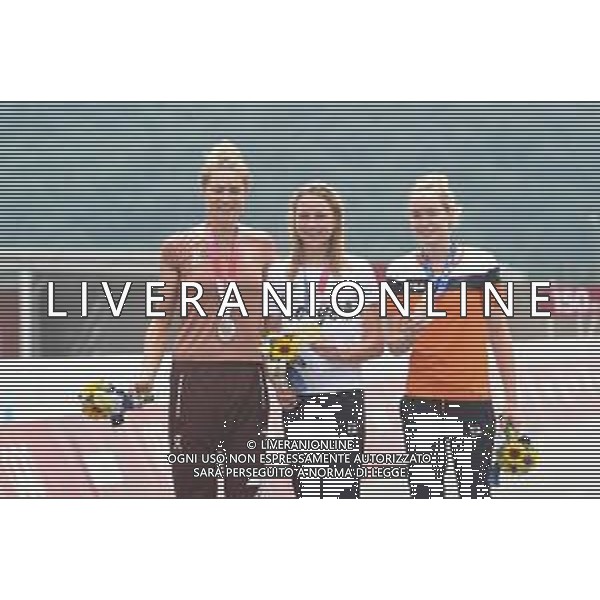 28-07-2021 Giochi Olimpici Cronometro Elite Donne; 2021, Olanda; 2021, Svizzera; Van Vleuten, Annemiek; Van Der Breggen, Anna; Reusser, Marlen; Fuji Speedway; - Ciclismo Olimpiadi Tokyo 2020 Giappone ©SIROTTI/AGENZIA ALDO LIVERANI SAS