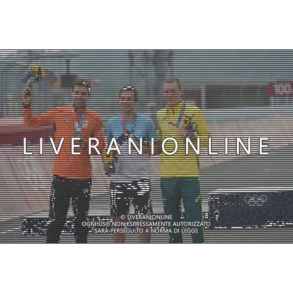 28-07-2021 Giochi Olimpici Cronometro Elite; 2021, Jumbo - Visma; 2021, Ineos Grenadiers; Roglic, Primoz; Dumoulin, Tom; Dennis, Rohan; Fuji Speedway; Uomini - Ciclismo Olimpiadi Tokyo 2020 Giappone ©SIROTTI/AGENZIA ALDO LIVERANI SAS