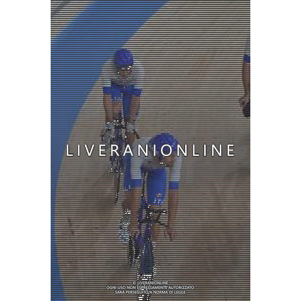31-07-2021 Allenamento Velodromo Tokyo 2020; 2021, Ineos Grenadiers; 2021, Cofidis; Ganna, Filippo; Viviani, Elia; Izu; ©SIROTTI/AGENZIA ALDO LIVERANI SAS