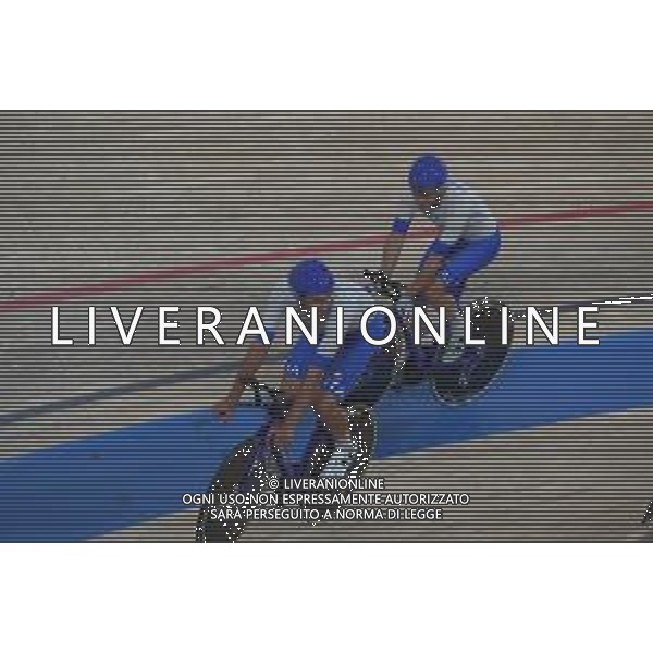 31-07-2021 Allenamento Velodromo Tokyo 2020; 2021, Ineos Grenadiers; 2021, Cofidis; Ganna, Filippo; Viviani, Elia; Izu; ©SIROTTI/AGENZIA ALDO LIVERANI SAS