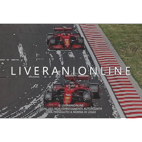 Charles Leclerc (MON) Ferrari SF-21 leads team mate Carlos Sainz Jr (ESP) Ferrari SF-21. 31.07.2021. Formula 1 World Championship, Rd 11, Hungarian Grand Prix, Budapest, Hungary, Qualifying Day. - www.xpbimages.com, EMail: requests@xpbimages.com © Copyright: Moy / XPB Images/AGENZIA ALDO LIVERANI SAS - ITALY ONLY - EDITORIAL USE ONLY