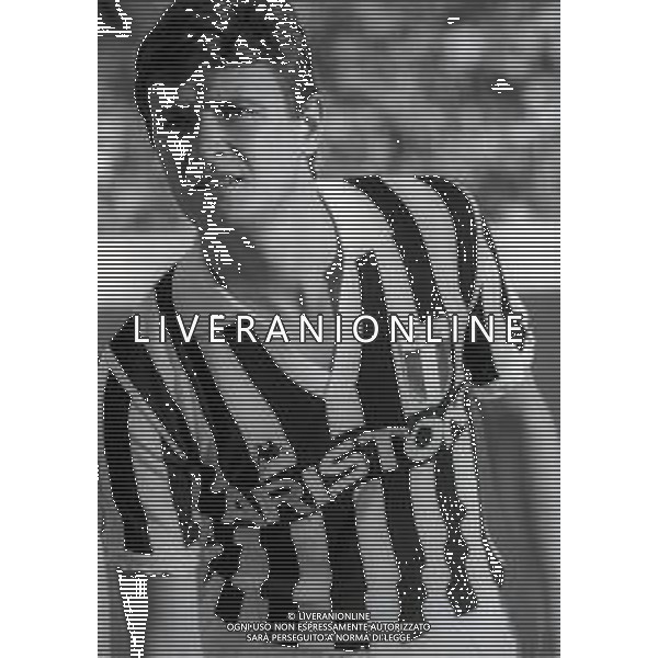 RETROSPETTIVA ALDO SERENA CALCIATORE NELLA FOTO ALDO SERENA CON LA MAGLIA DELLA JUVENTUS NELL\'ANNO 1985-1986 AG ALDO LIVERANI SAS