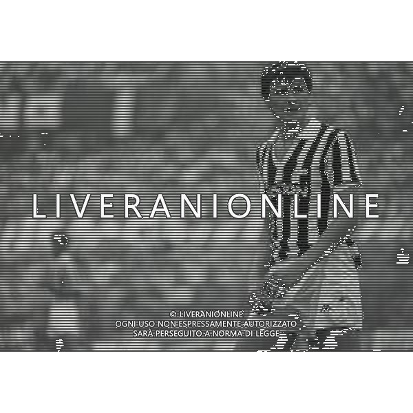 RETROSPETTIVA ALDO SERENA CALCIATORE NELLA FOTO ALDO SERENA CON LA MAGLIA DELLA JUVENTUS NELL\'ANNO 1985-1986 AG ALDO LIVERANI SAS
