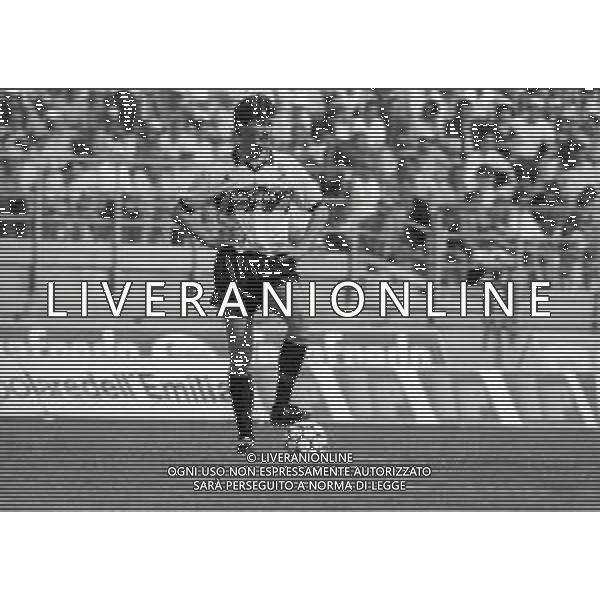 RETROSPETTIVA ALDO SERENA CALCIATORE NELLA FOTO ALDO SERENA CON LA MAGLIA DEL\'INTER NELL\'ANNO 1988-1989 AG ALDO LIVERANI SAS