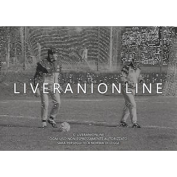 RETROSPETTIVA ALDO SERENA CALCIATORE NELLA FOTO ALDO SERENA CON LA MAGLIA DELL\'INTER NELL\'ANNO 1989-1990 AG ALDO LIVERANI SAS 